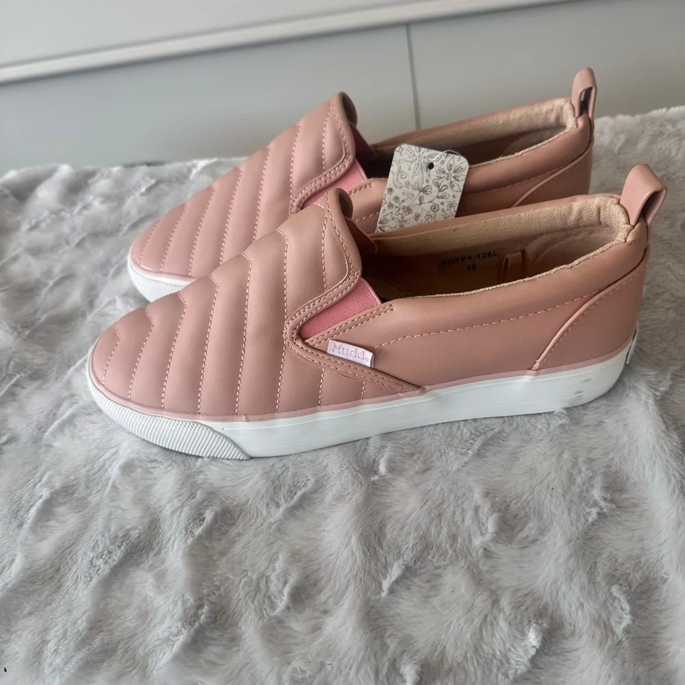 Mudd Pink Quilted Slip-On Sneakers